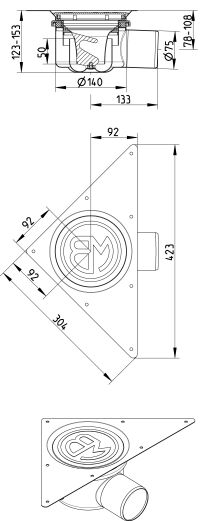 Line Drawing - MULTI lower part-triangular