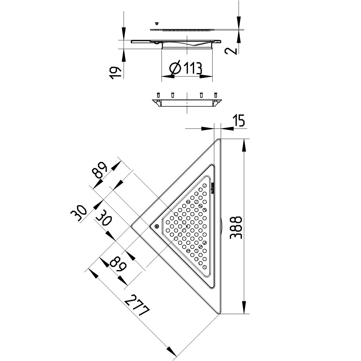 Line Drawing - MULTI top-Triangular