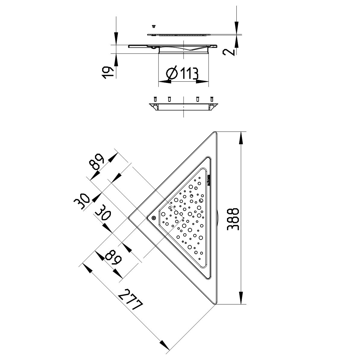 Line Drawing - MULTI top-Triangular