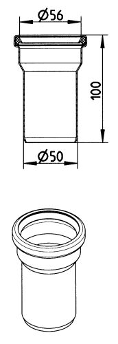 Line Drawing - Spare parts-drain