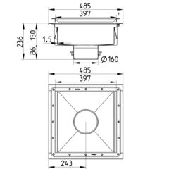 Line Drawing - Kitchen channel-Vinyl