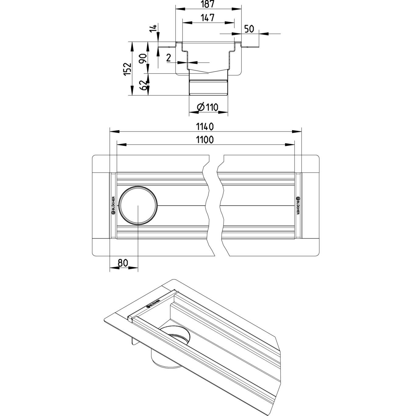 Line Drawing - Channel-Liquid membrane
