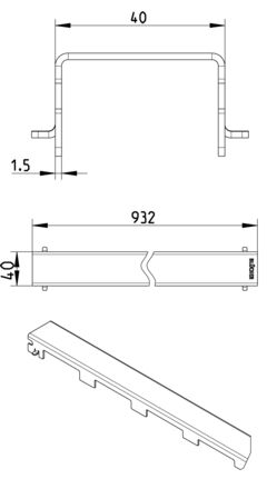 Line Drawing - Grating-WaterLine channel