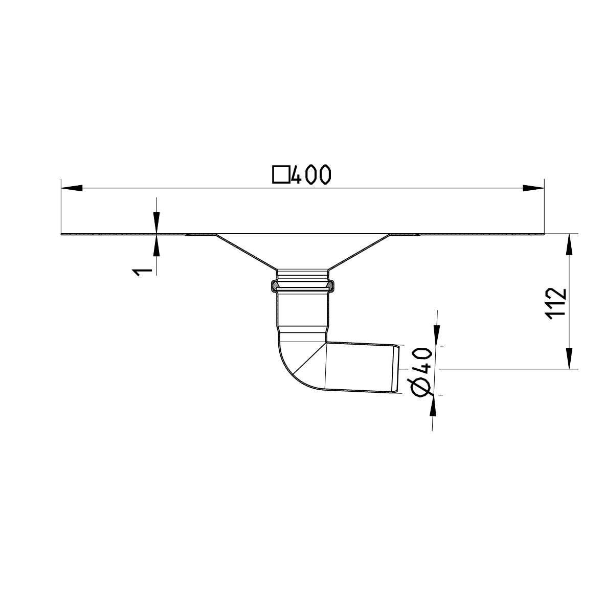 Line drawing of a lower part from the series Lower part-bitumen.