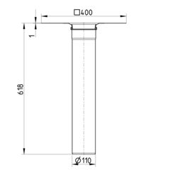 Line drawing of a lower part from the series Lower part-bitumen.
